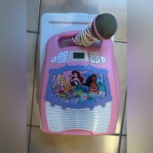 EUC Disney Princess Portable Bluetooth Karaoke Machine